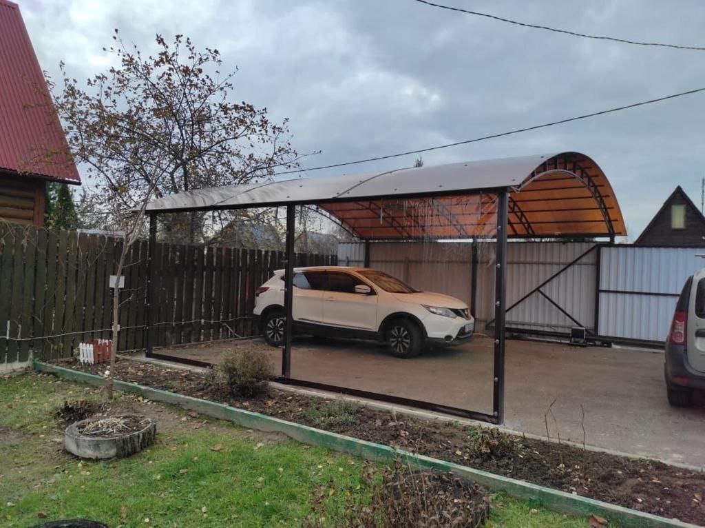 Прозрачные шторы ПВХ для навеса под автомобиль в Болхове